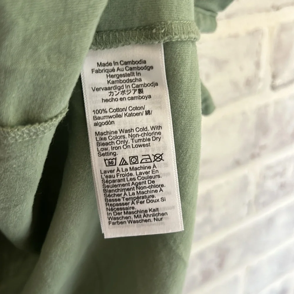 J. Crew Mens Large Sueded Cotton Polo Shirt Tshirt Green Preppy Short Sleeve